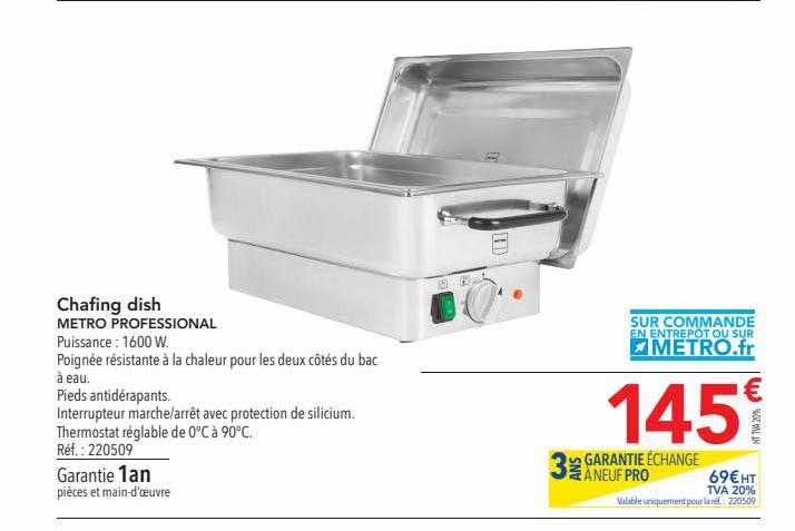 chafing dish metro professional