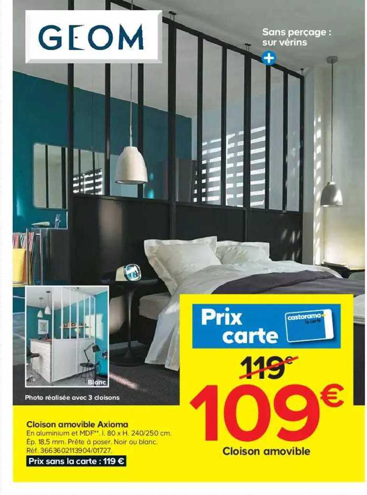 cloison amovible axioma