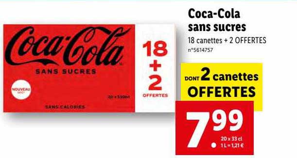 coca-cola sans sucres
