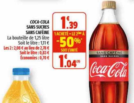 coca-cola sans sucres sans caféine