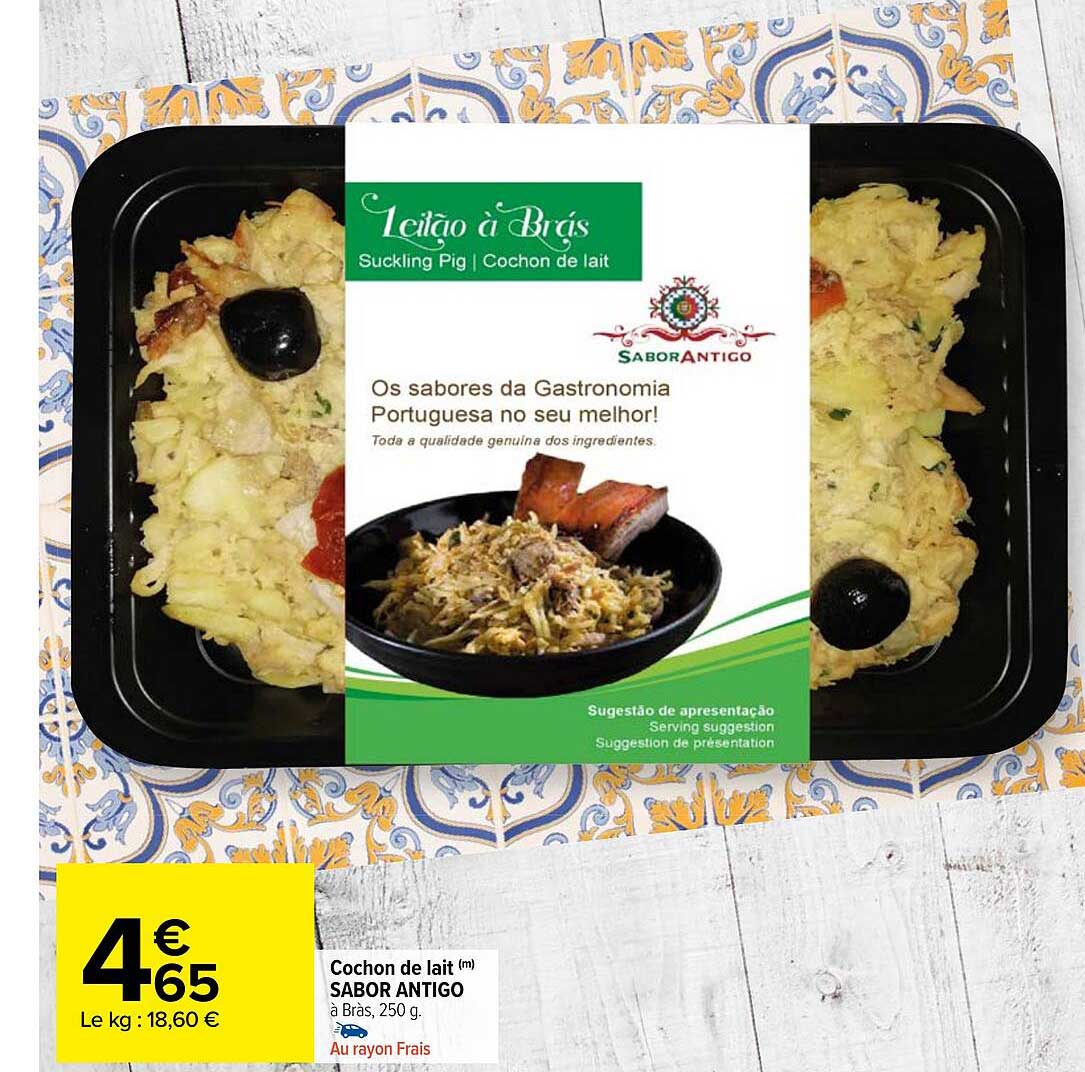 cochon de lait sabor antigo