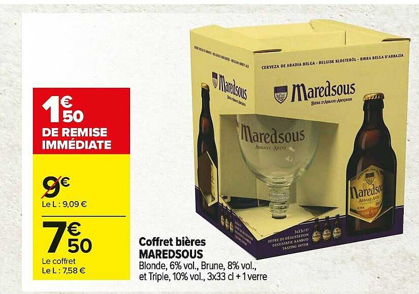 coffret bières maredsous