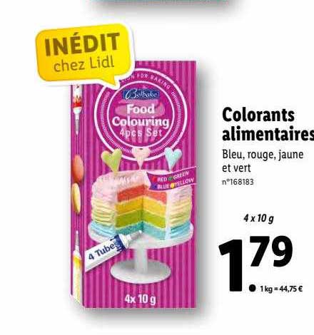 colorants alimentaires belbake