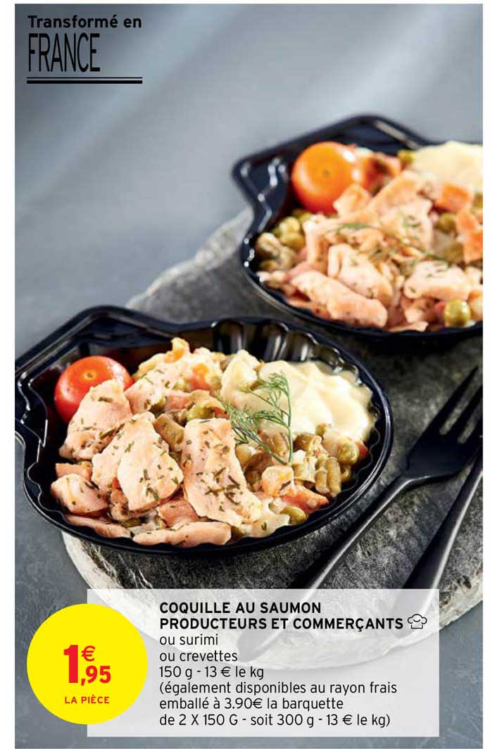 coquille au saumon producteurs et commerçants