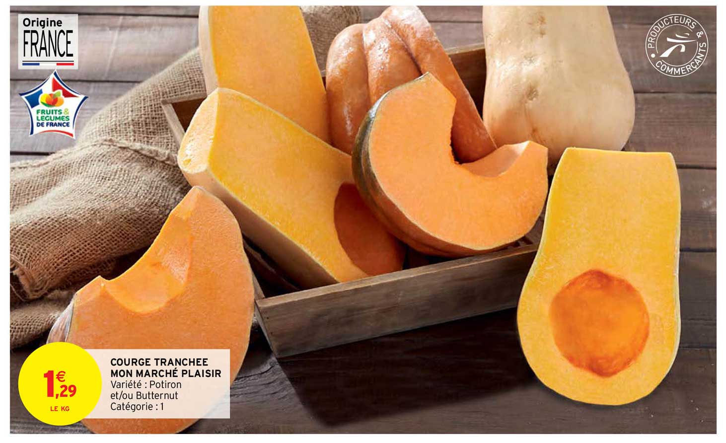 courge tranchée mon marché plaisir