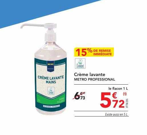 crème lavante metro professional