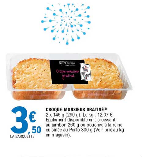 croque-monsieur gratiné