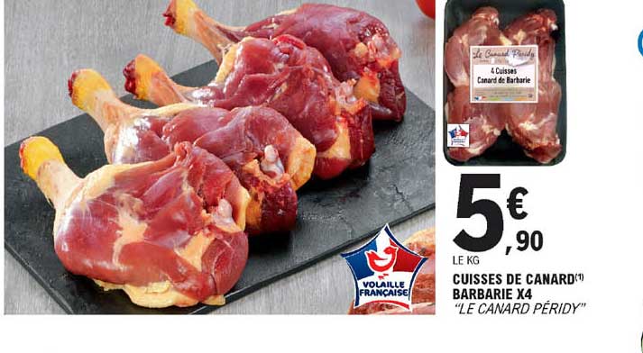 cuisses de canard barbarie x4 "le canard péridy"