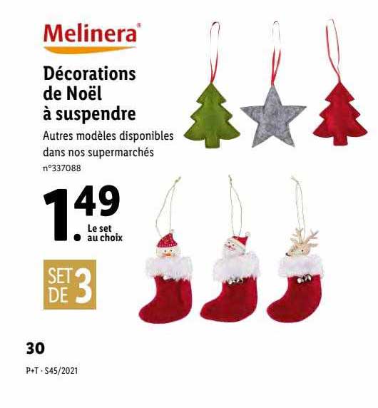 décorations de noël à suspendre melinera