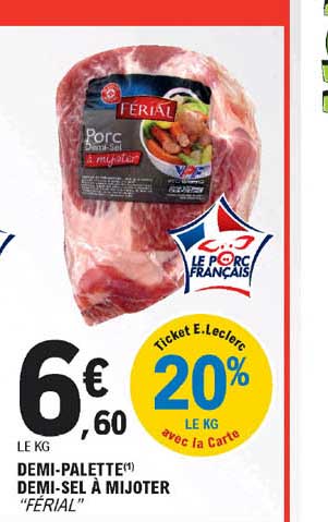 demi-palette demi-sel à mijoter "férial"