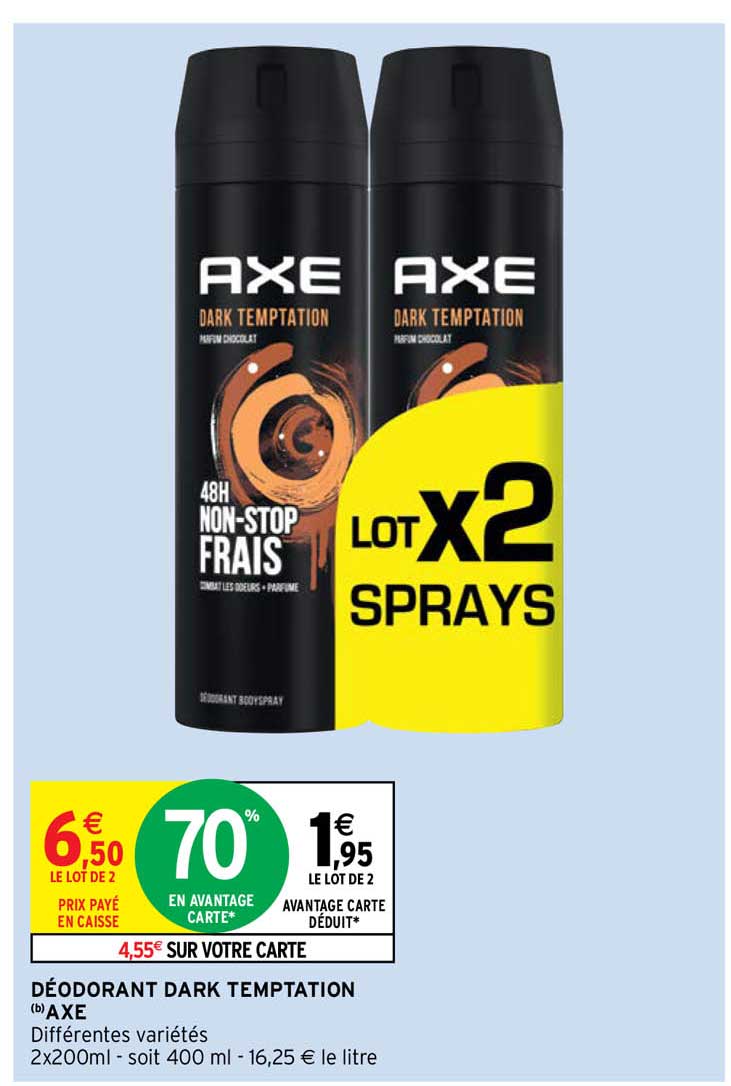 déodorant dark temptation axe