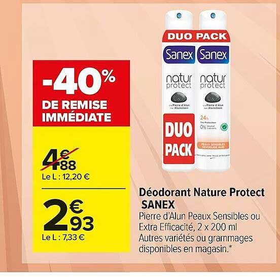 Déodorant Nature Protect Sanex