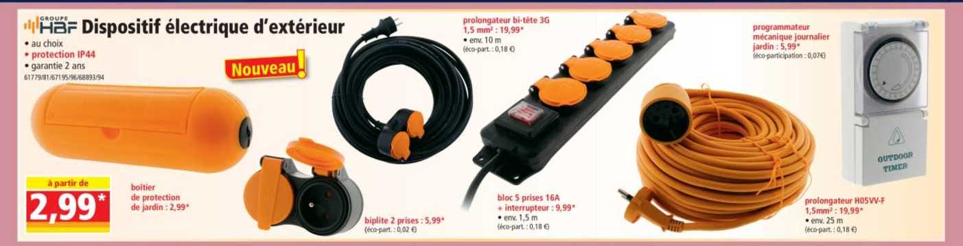 dispositif électrique d'extérieur
