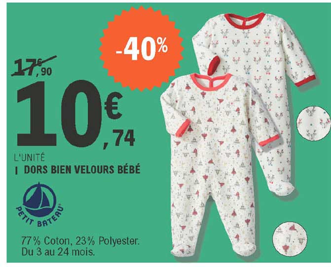 dors bien velours bébé petit bateau