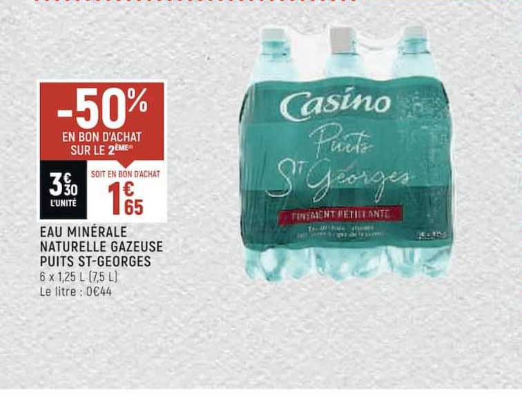 eau minérale naturelle gazeuse puits st-georges