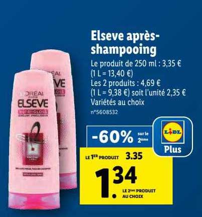 elsève après-shampooing