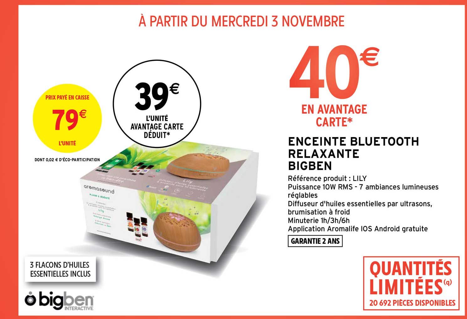 enceinte bluetooth relaxante bigben