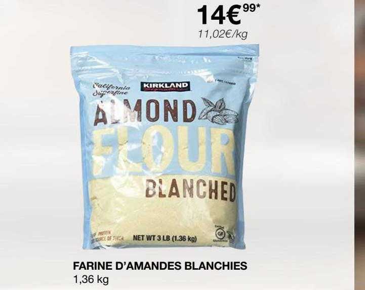 farine d'amandes blanchies kirkland