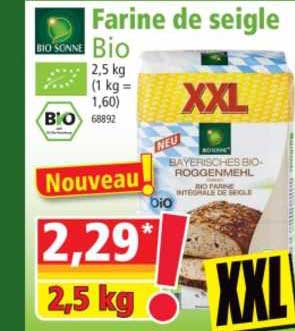 farine de seigle bio sonne