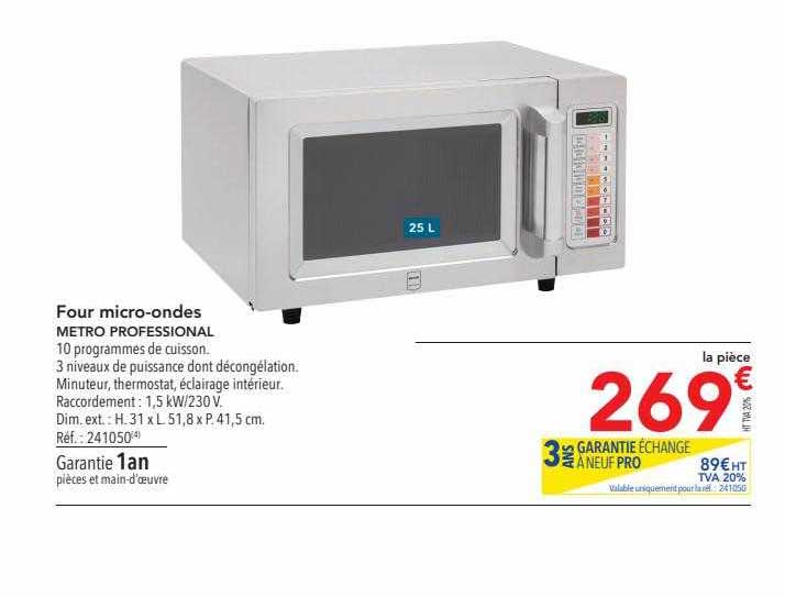 four micro-ondes metro professional
