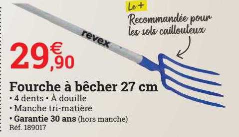 fourche à bêcher 27 cm revex