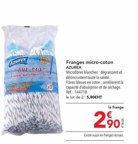 Franges Micro-coton Azurex