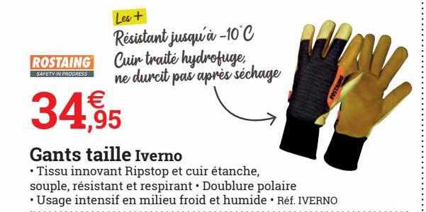 gants taille iverno rostaing