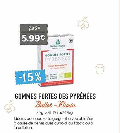 gommes fortes des pyrénées ballot-flurin