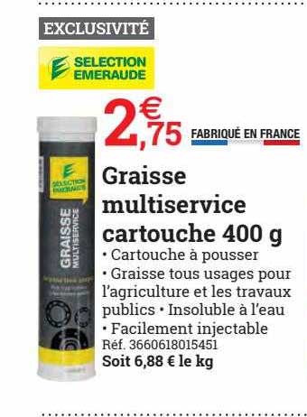 graisse multiservice cartouche 400 g