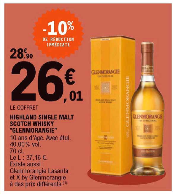highland single malt scotch whisky "glenmorangie"