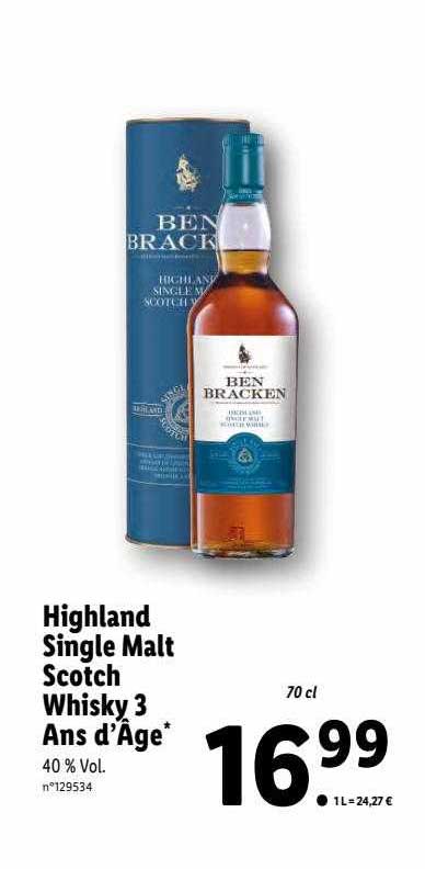highland single malt scotch whisky 3 ans d'âge