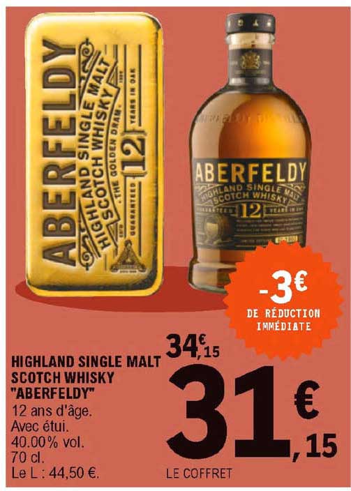 highland single malt scotch wisky "aberfeldy"
