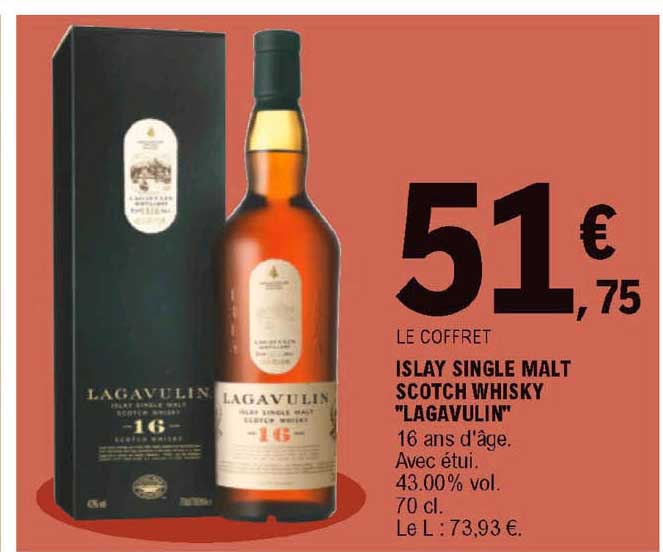 Islay Single Malt Scotch Whisky "lagavulin"