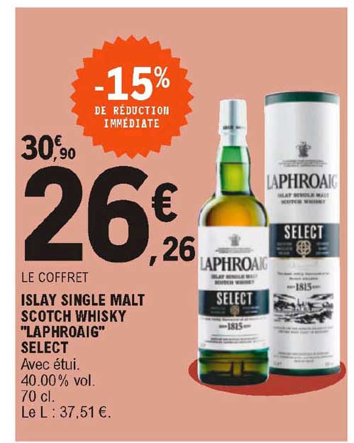 Islay Single Malt Scotch Whisky "laphroaig" Select