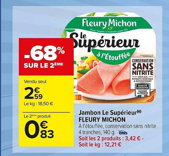 jambon le supérieur fleury michon