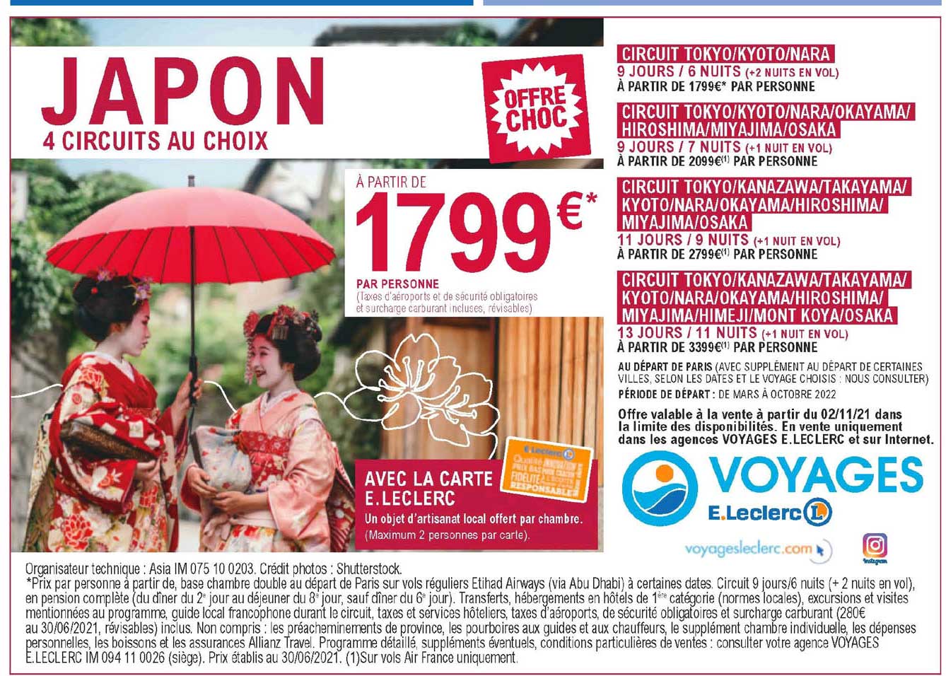 japon 4 circuits au choix