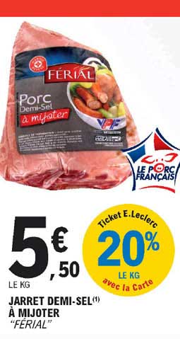 jarret demi-sel à mijoter "férial"