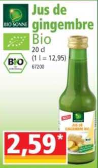 jus de gingembre bio bio sonne