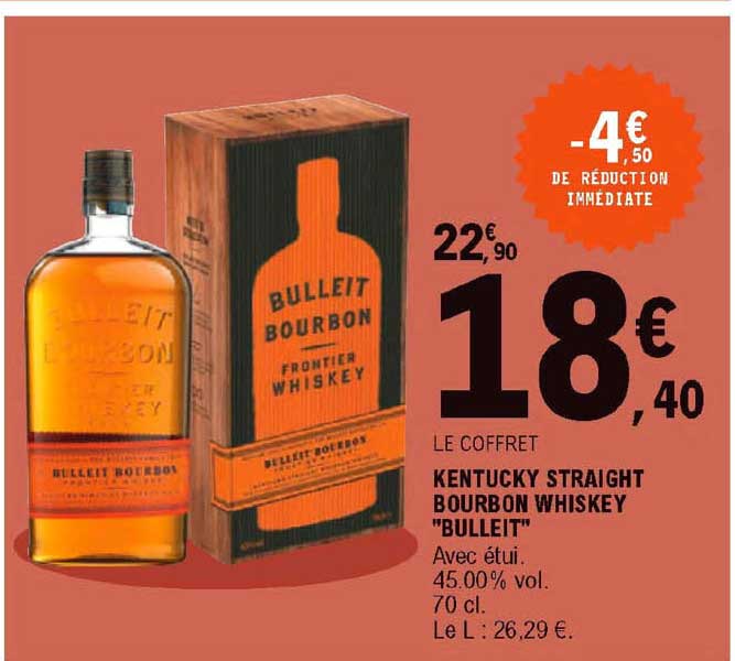 kentucky straight bourbon whiskey "bulleit"