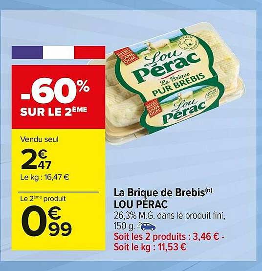 la brique de brebis lou pérac
