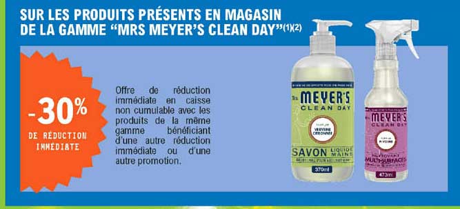 la gamme "mrs meyer's clean day