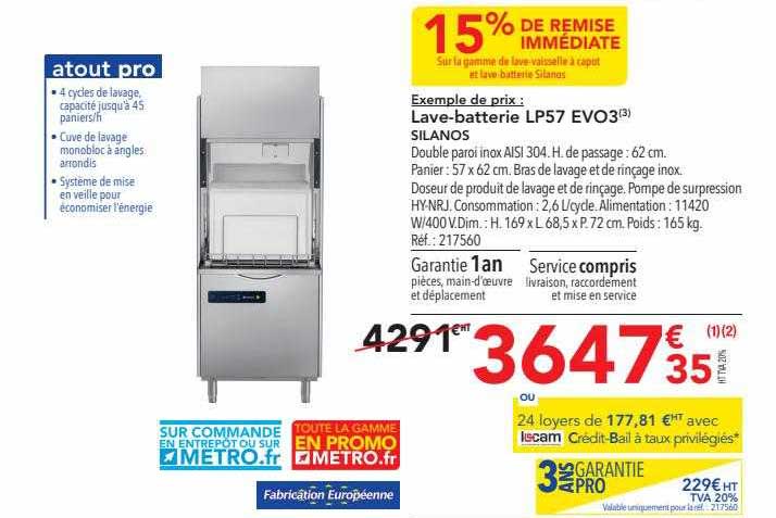 lave-batterie lp57 evo3 silanos