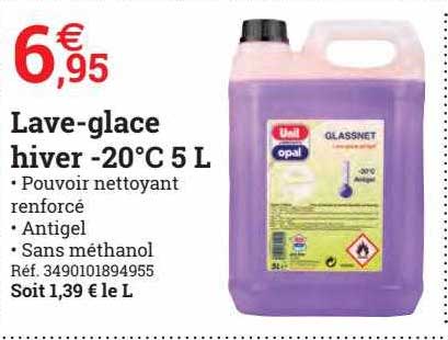 lave-glace hiver -20°c 5 l