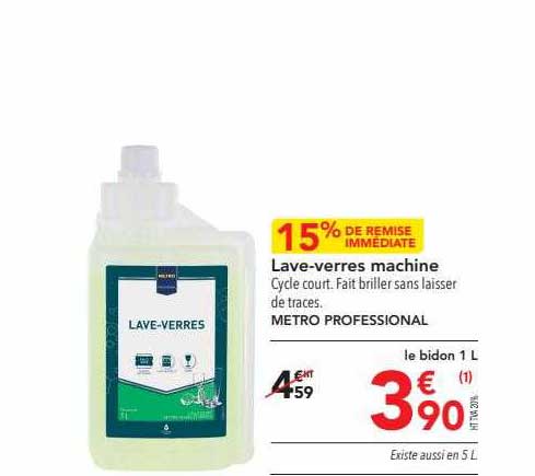 lave-verres machine metro professional