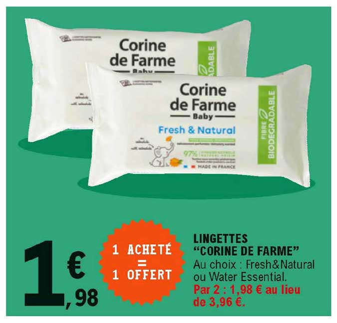 lingettes "corine de farme"