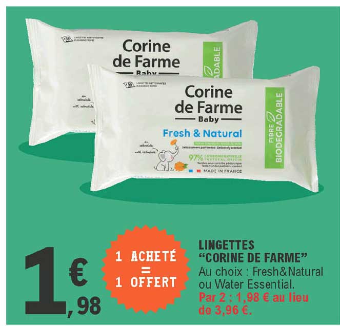 Lingettes "corine De Farme"