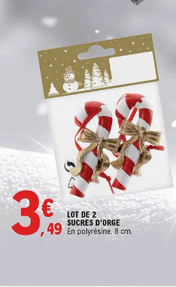lot de 2 sucres d'orge