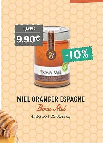 miel oranger espagne bona mel