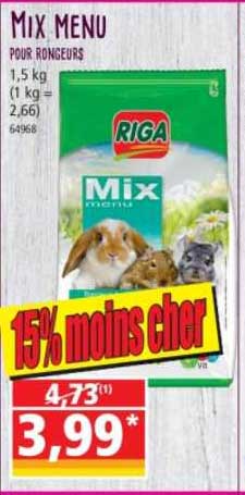 mix menu pour rongeurs riga