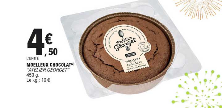 moelleux chocolat "atelier georget"